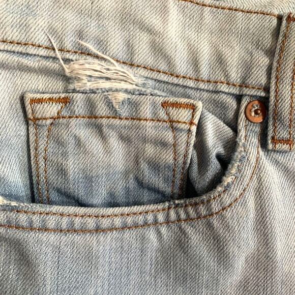 J Brand Aidan Distressed Boyfriend Jeans Light Wash Relaxed Fit Denim Size 28 - Picture 8 of 9